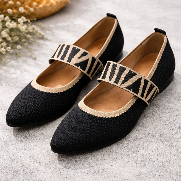 Beige Isadora™ Very Elegant Ballet Flat by Emma & Rose Cape Town, showing a stylish, comfortable women's footwear slip-on.