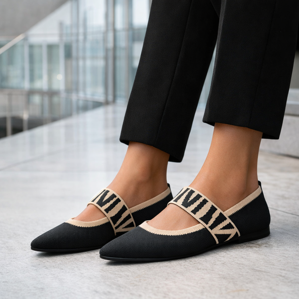 Beige Isadora™ Very Elegant Ballet Flat by Emma & Rose Cape Town, stylish and comfortable women's slip-on footwear.
