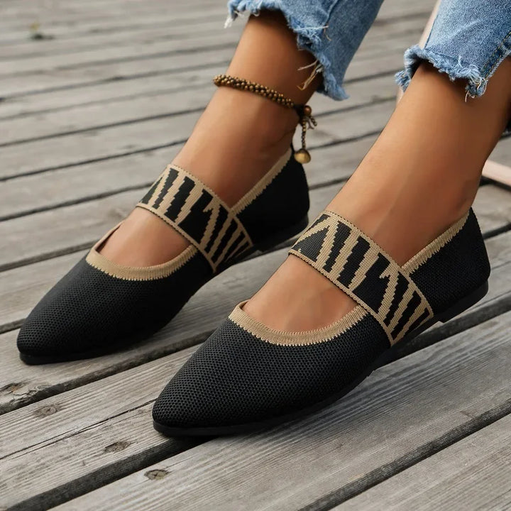 Beige Isadora™ Very Elegant ballet flat by Emma & Rose Cape Town with a sleek, comfortable design and soft fabric upper.