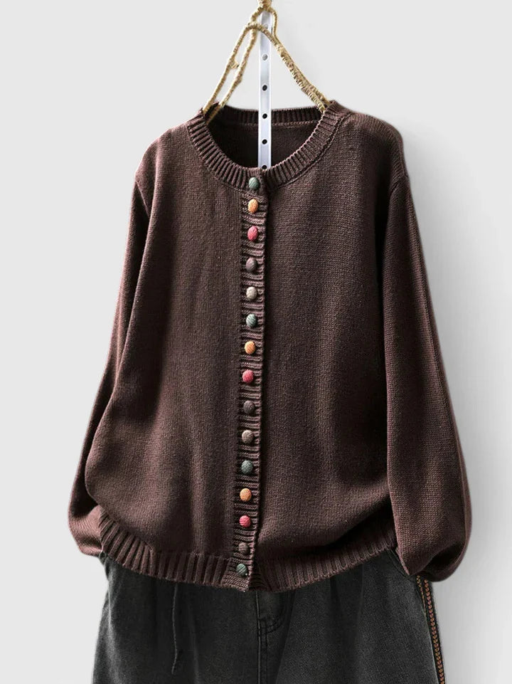 Beige Kalynnah™ comfortable cardigan by Emma & Rose Cape Town, soft knit fabric, open front, cozy casual wear.