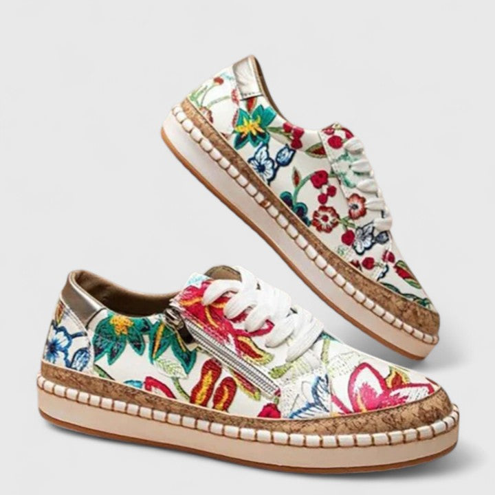 Olisette™ orthopaedic shoes by Emma & Rose Cape Town, in size 36 EU, featuring supportive design and floral accents.