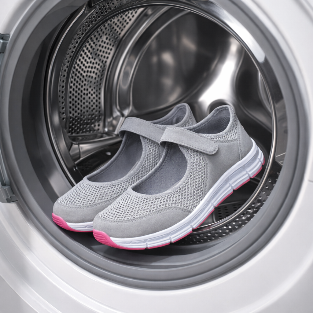Black Xenia™ Super Comfortable Orthopaedic Plus shoe by Emma & Rose Cape Town, featuring supportive design and cushioned sole.