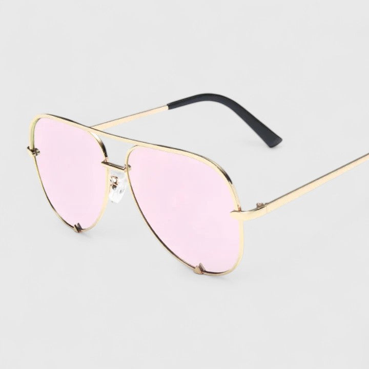 Emma & Rose Cape Town Tynzlee elegant sunglasses with black and blue frames, showcasing stylish design and tinted lenses.