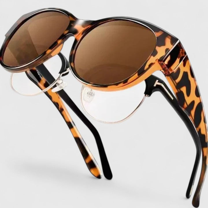 Emma & Rose Cape Town Journii stylish black sunglasses with sleek frame and tinted lenses, perfect for fashion-forward looks.