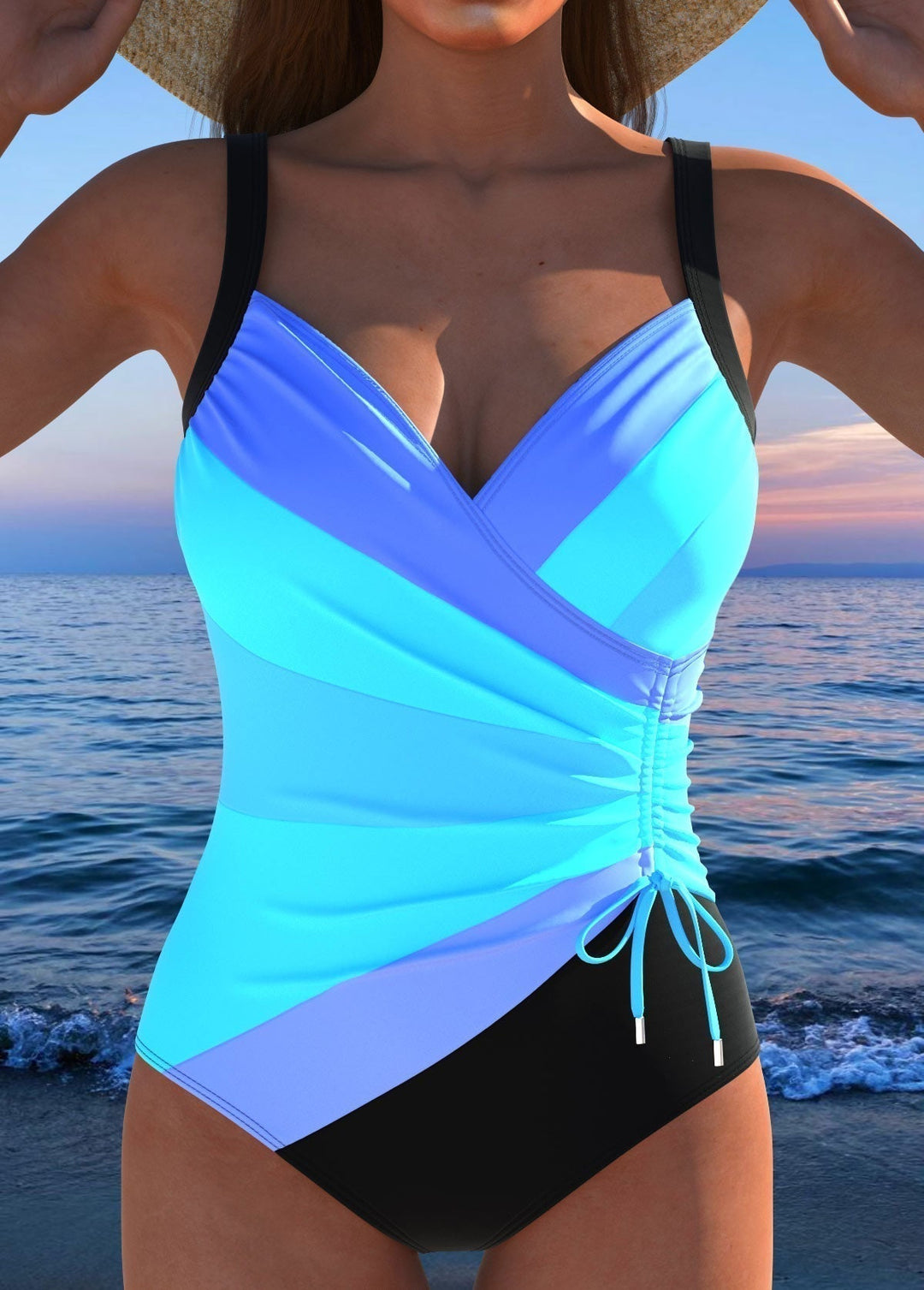 Éloria™ colorful printed elegant swimsuit by Emma & Rose Cape Town, featuring vibrant patterns and a stylish fit.