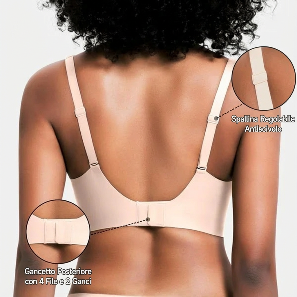 Black cloud-shaped Emma & Rose Cape Town wireless bra with soft, seamless design for comfortable everyday wear.