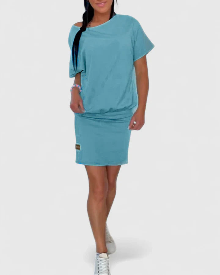 Black Makynzee™ comfortable dress by Emma & Rose Cape Town, shown on a model with a relaxed fit and casual style.