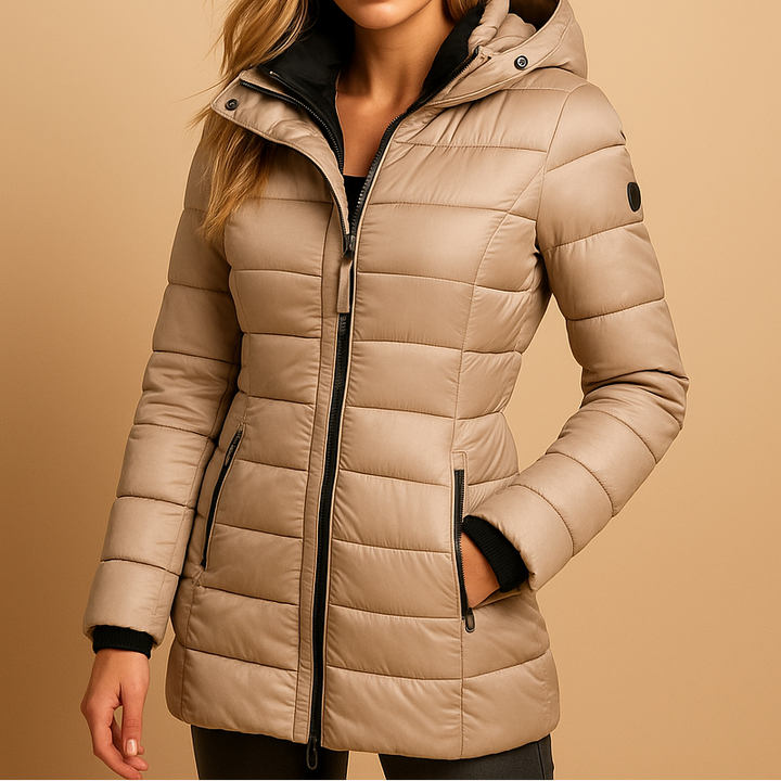Black Saedi™ Elegant Jacket by Emma & Rose Cape Town, stylish tailored women's outerwear with a sleek fit.