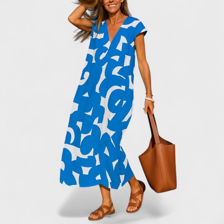 Valery™  |  Flowing V-neck Dress