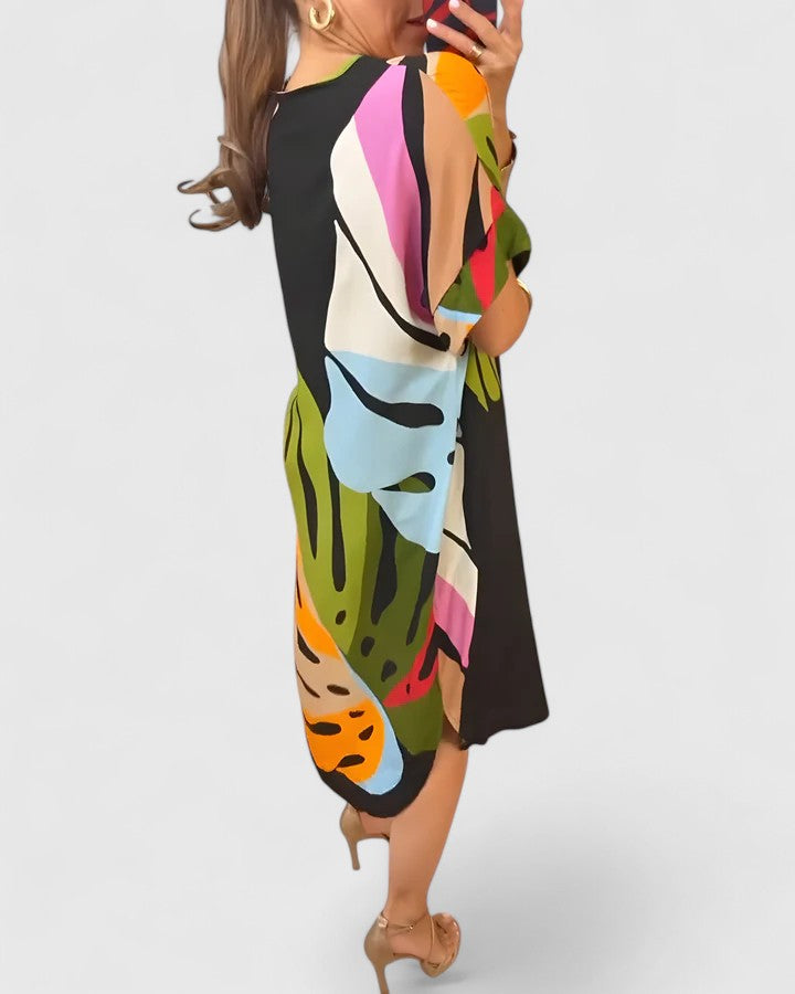Emma & Rose Cape Town Cymarie™ comfortable black dress in XS, featuring a relaxed fit and soft fabric for everyday wear.