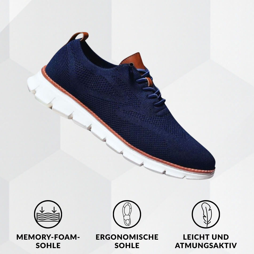 Blue Odette™ breathable mesh sneaker by Emma & Rose Cape Town, showcasing lightweight mesh material and casual athletic style.
