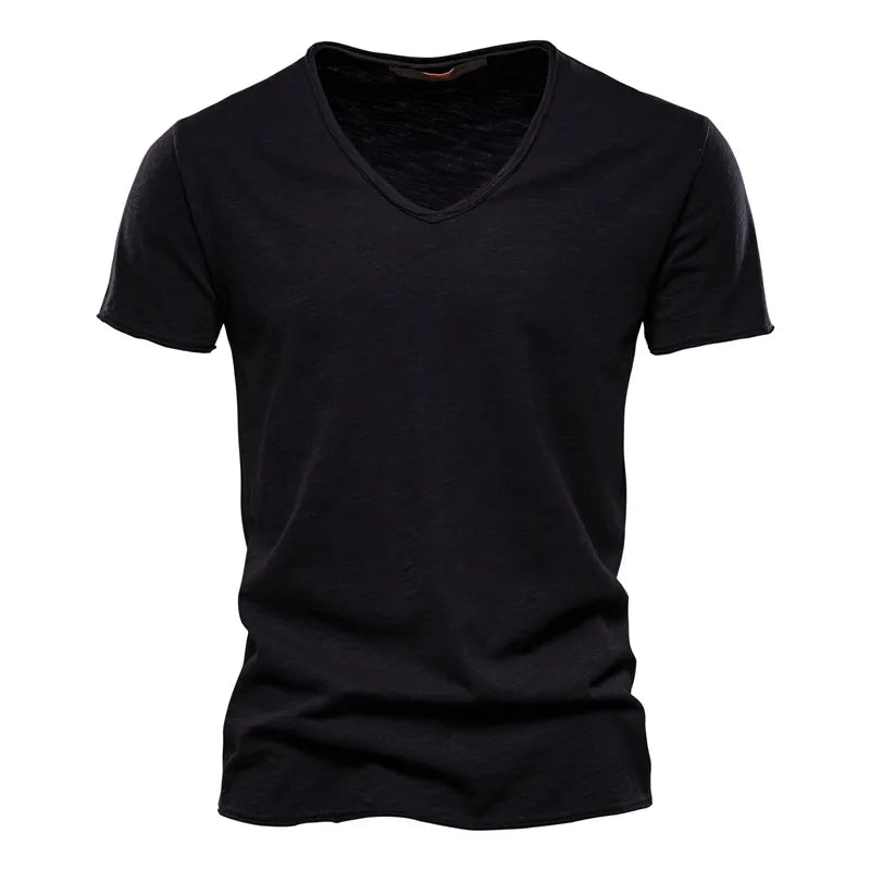 Emma & Rose Cape Town blue summer cotton T-shirt from Cazel, shown in a casual fit with short sleeves and a relaxed style.