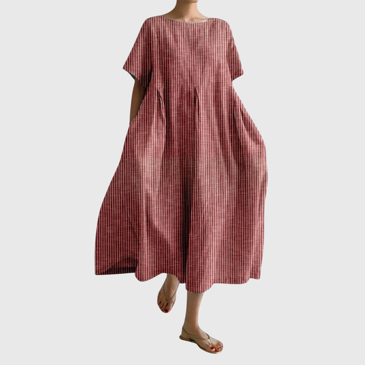 Emma & Rose Cape Town Isabell™ long casual dress in blue, featuring a relaxed fit and stylish design for everyday wear.