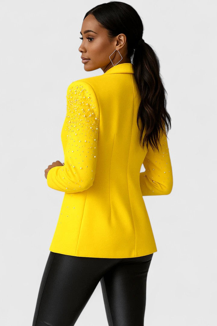 Blue Lila™ elegant blazer by Emma & Rose Cape Town, tailored fit with stylish lapels and sleek design.