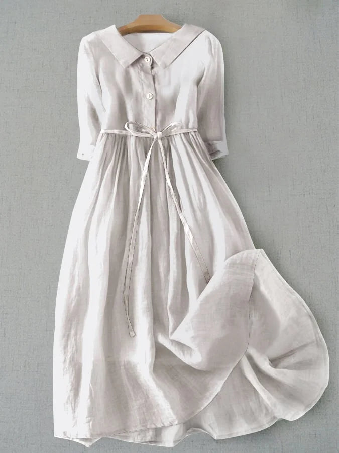 Emma & Rose Cape Town Madelief blue waist dress with timeless soft luxurious fabrics, stylish and comfortable for all-day wear.