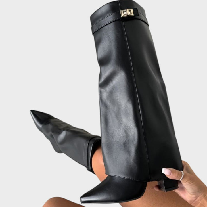 Luna™ high-quality PU leather Bota boots by Emma & Rose Cape Town with stylish design and sturdy sole.