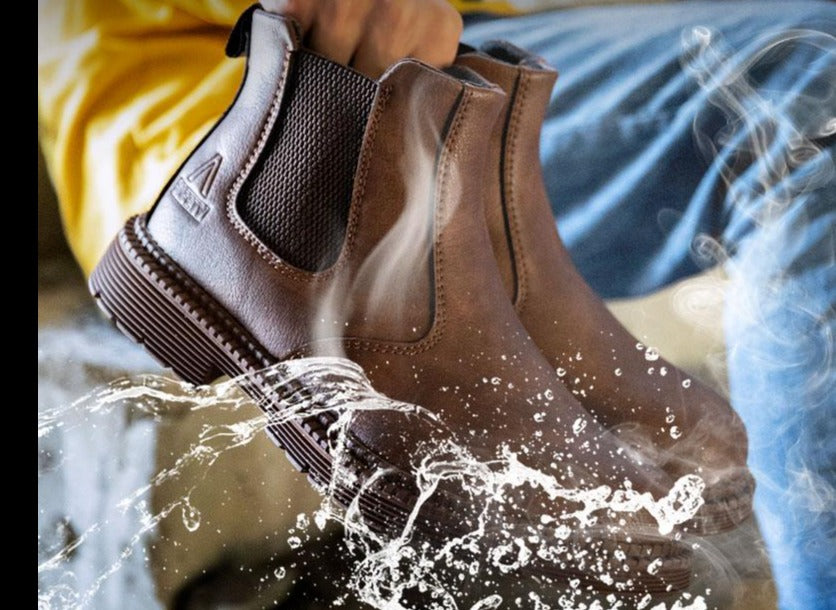 Emma & Rose Cape Town Vera™ indestructible men's boots with sturdy leather construction and secure laces.