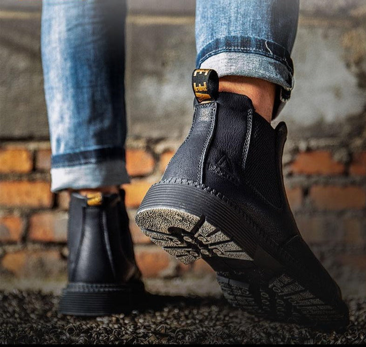 Vera™ Emma & Rose Cape Town men's indestructible boots with rugged leather upper and sturdy rubber sole.