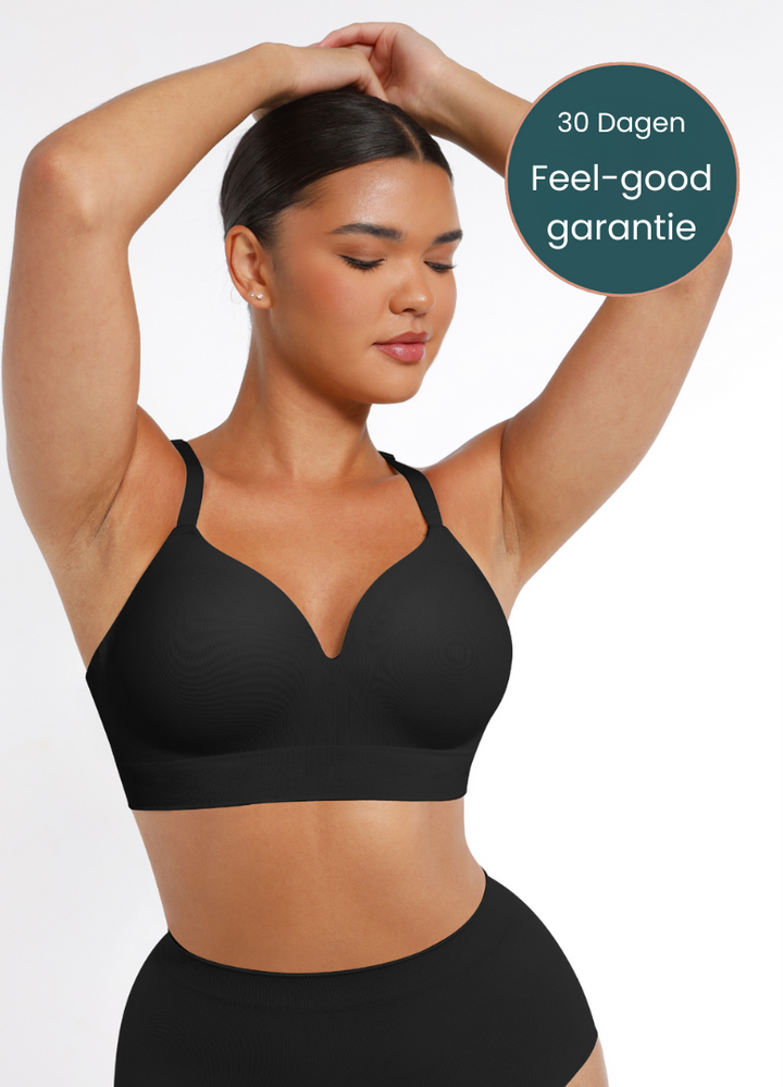 Black Emma & Rose Cape Town Everyday Comfort Bra with soft fabric and supportive design, ideal for daily wear.