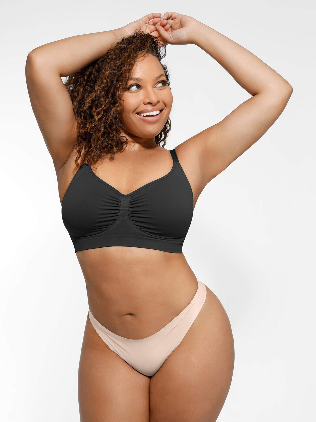 Pink Amy seamless shaping bra from Emma & Rose Cape Town, featuring smooth cups and supportive design.