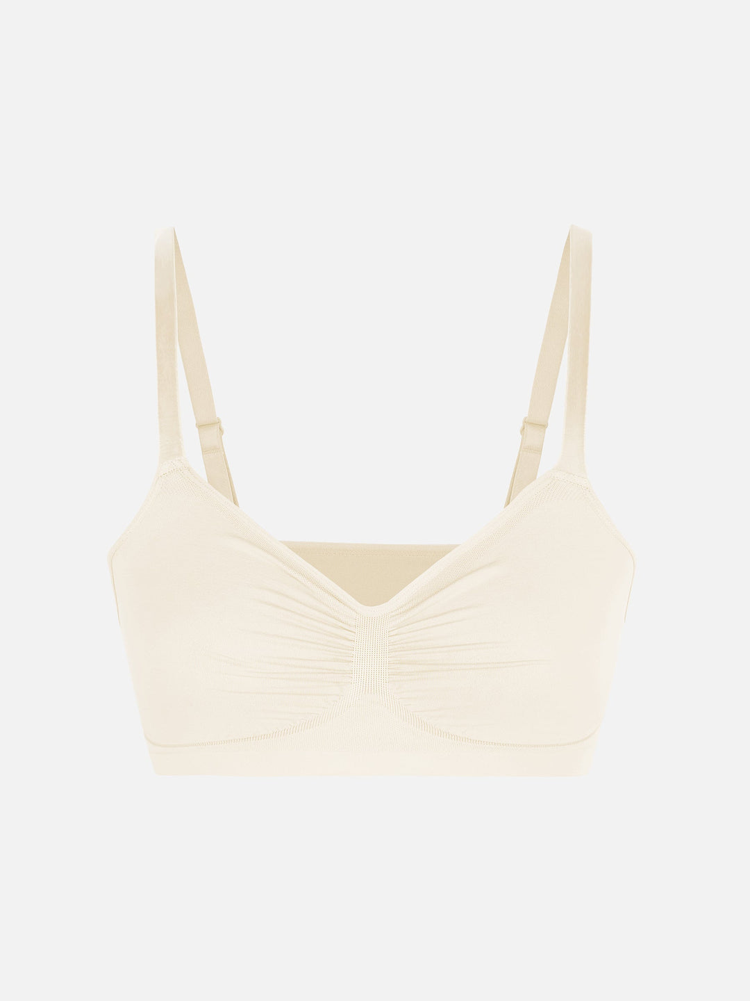 Pink Amy seamless shaping bra by Emma & Rose Cape Town, showing smooth cups and adjustable straps on a mannequin.
