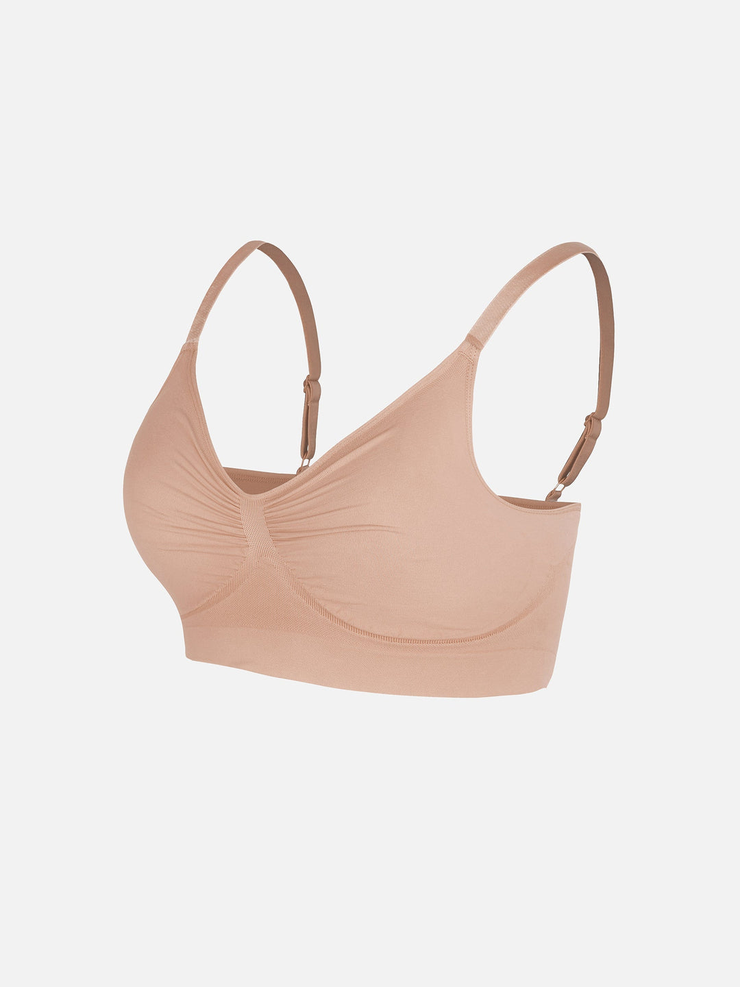 Pink Amy seamless shaping bra by Emma & Rose Cape Town, soft fabric with smooth, supportive cups and adjustable straps.