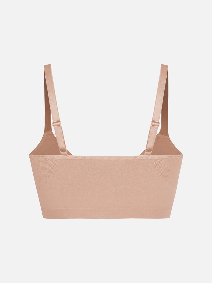 Pink Emma & Rose Cape Town Amy seamless shaping bra with smooth cups and adjustable straps, designed for comfortable support.