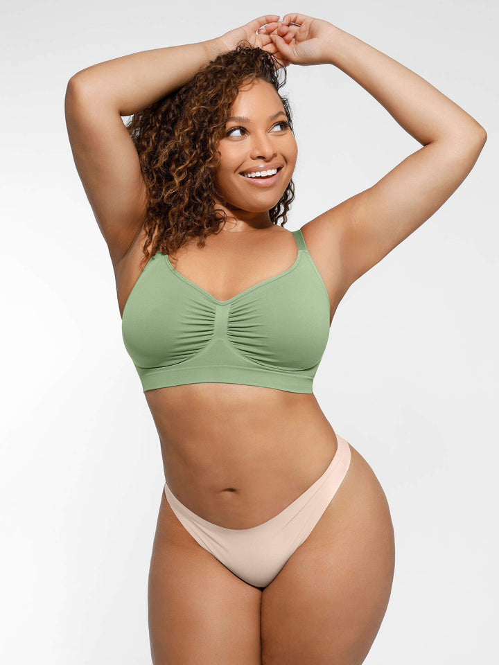 Pink Amy seamless shaping bra by Emma & Rose Cape Town, featuring smooth fabric and supportive design.
