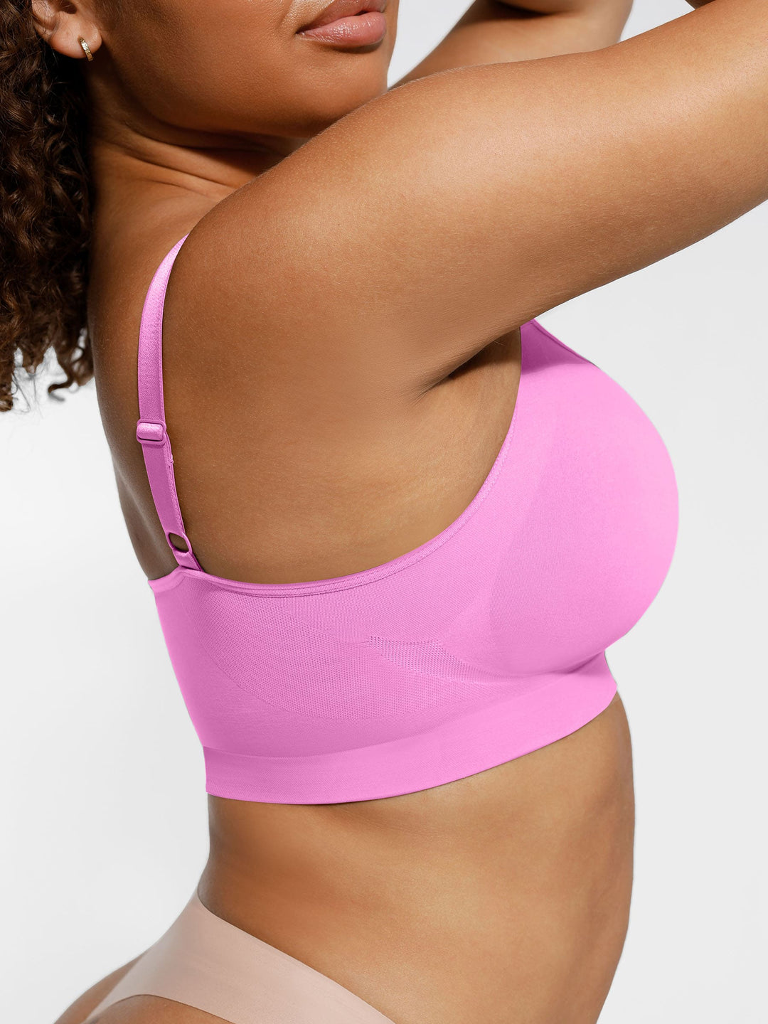 Pink Amy Seamless Shaping Bra by Emma & Rose Cape Town, featuring smooth fabric and supportive design for everyday comfort.