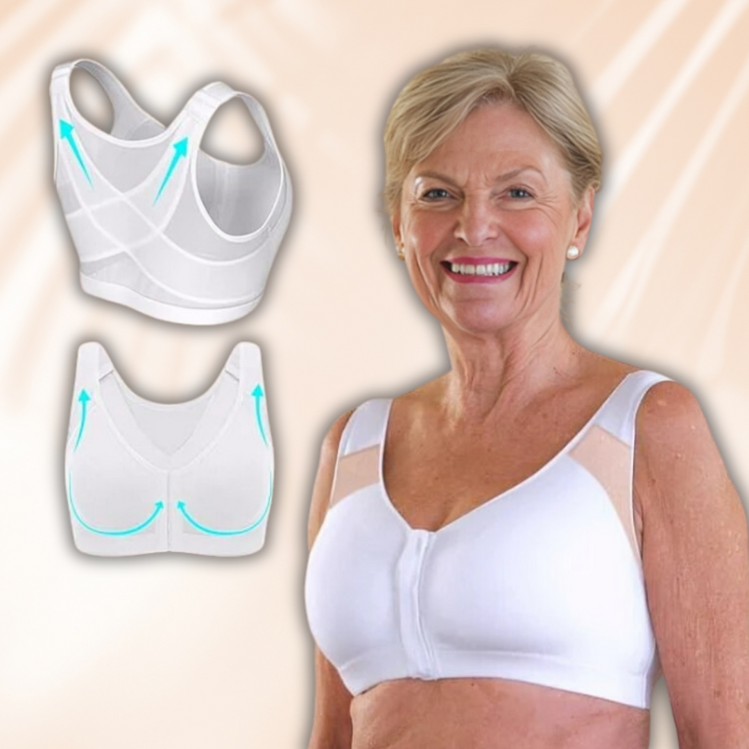 Black Elsa™️ underwire-free support bra by Emma & Rose Cape Town, showcasing comfortable design and supportive fit.