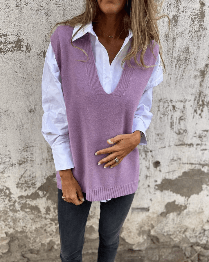 Brown Vyn™ elegant vest by Emma & Rose Cape Town, tailored fit with stylish details and quality fabric.