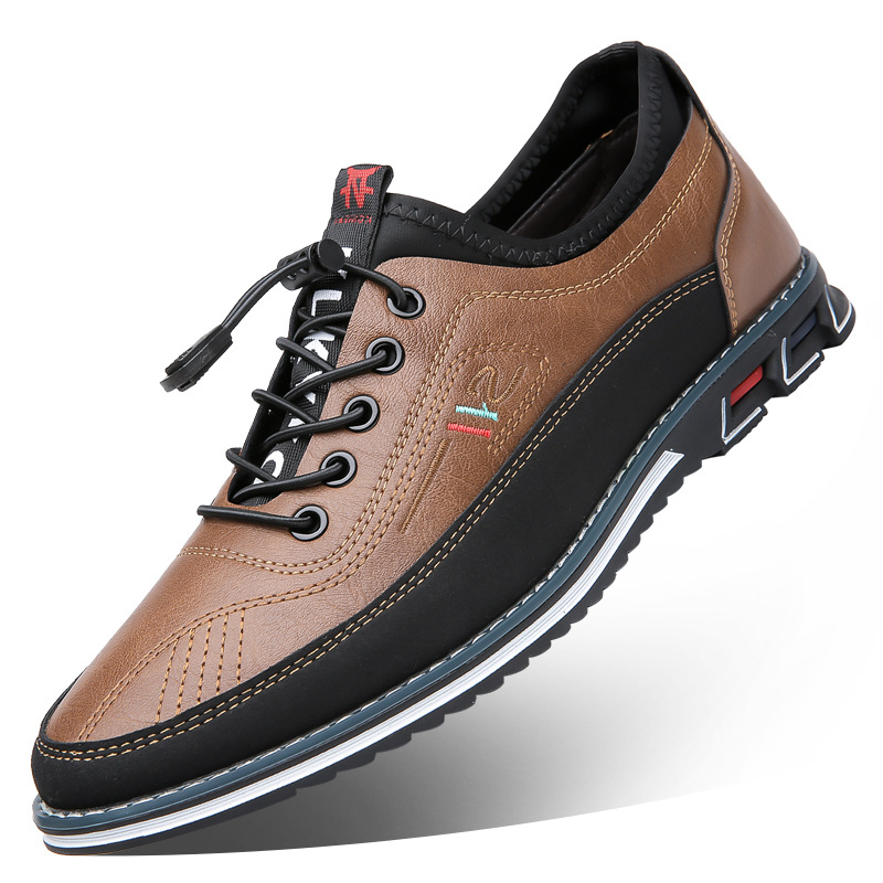 Emma & Rose Cape Town Kronberg Pu Leather Oxford Shoes in caramel, stylish men's footwear with classic design and lace-up closure.