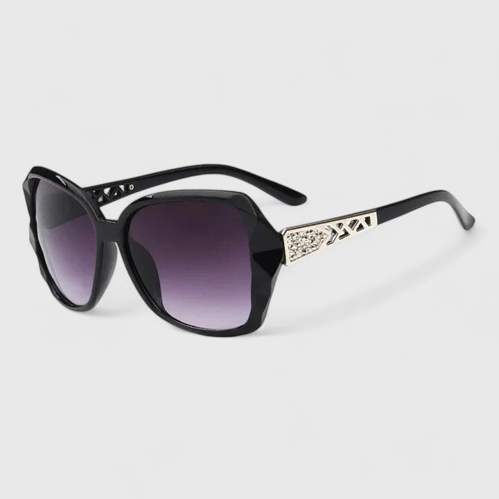 Emma & Rose Cape Town Avalynne sophisticated sunglasses with champagne-colored frames and tinted lenses, stylish and elegant design.