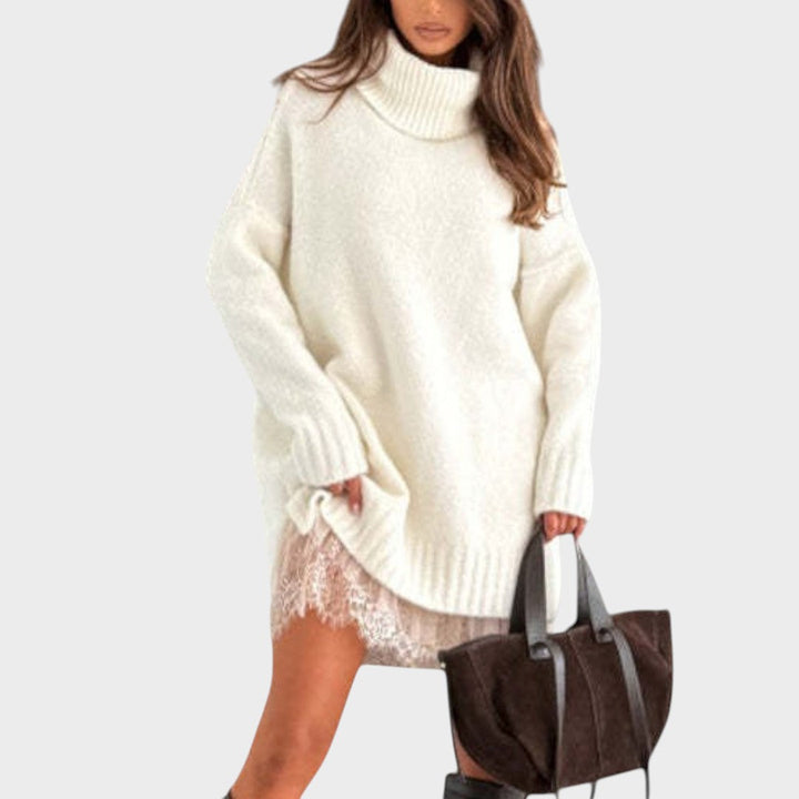 Emma & Rose Cape Town Aurora™ jumper dress set in brown, featuring a cozy jumper and matching dress for stylish comfort.