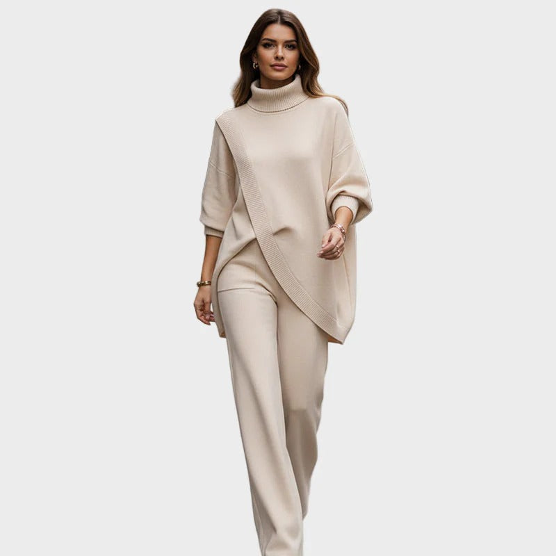 Monserat™ Emma & Rose Cape Town oversized jersey trousers set, soft fabric, relaxed fit, featuring a stylish matching top and pants.