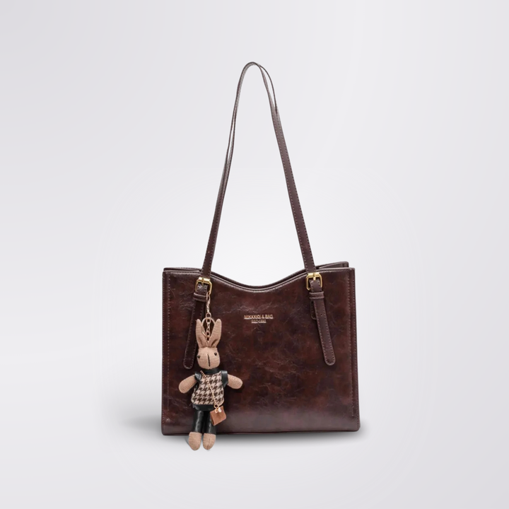 Lena | Vintage Vegan Leather Shoulder Bag