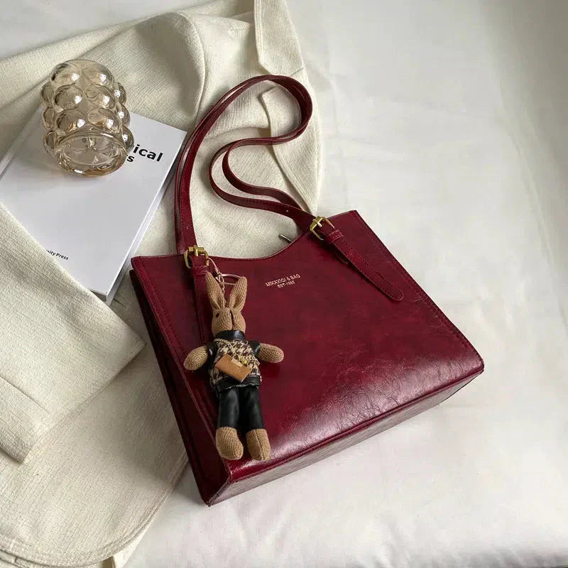 Lena | Vintage Vegan Leather Shoulder Bag