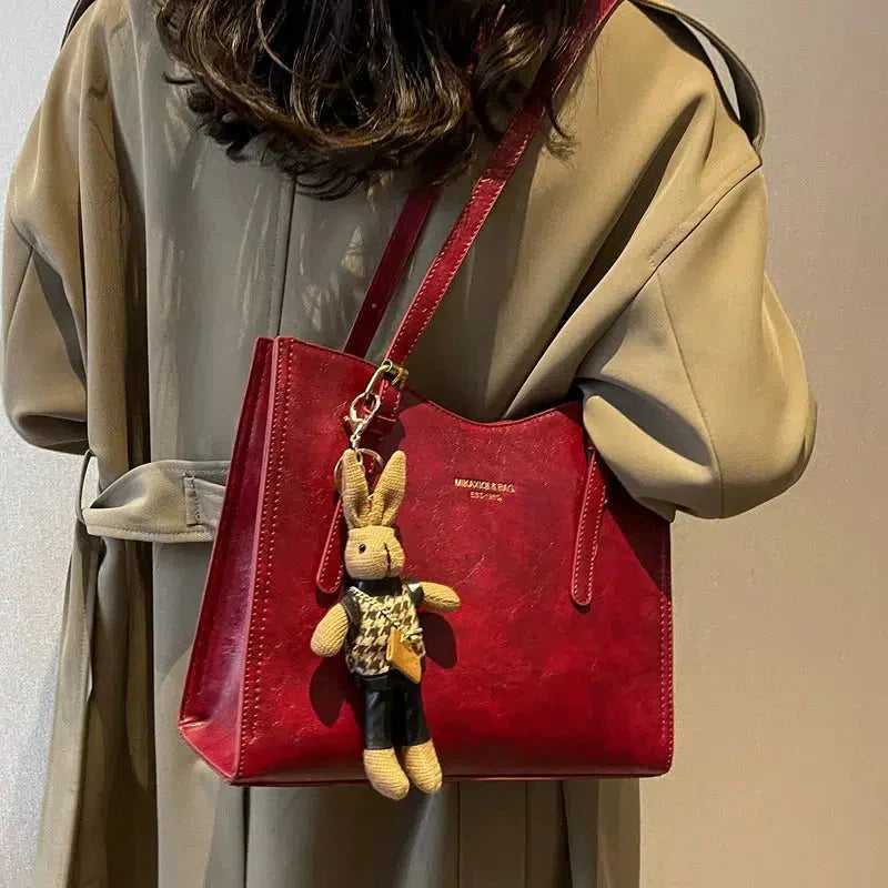 Lena | Vintage Vegan Leather Shoulder Bag