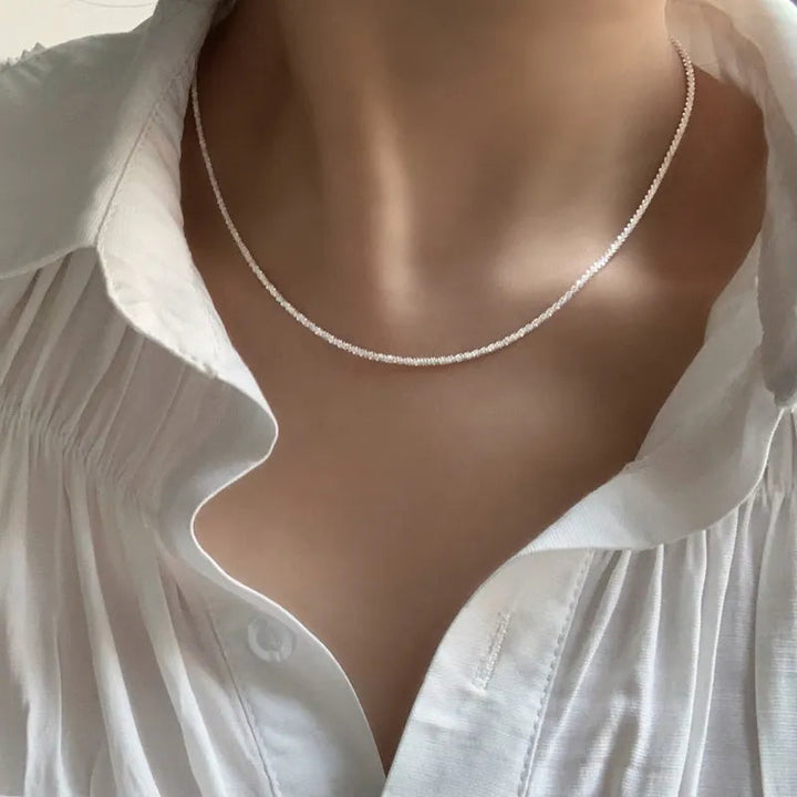Rozanne™ Elegance Clavicle Necklace by Emma & Rose Cape Town featuring a delicate chain and subtle pendant.