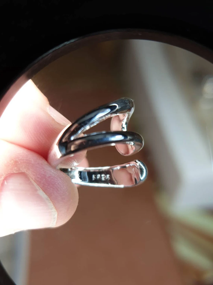 Elegant adjustable ring named Vanessa™ by Emma & Rose Cape Town, featuring a sleek design and polished finish.
