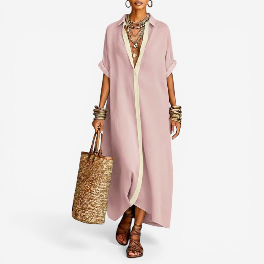 Elysia™  |  Effortless Shirt Dress