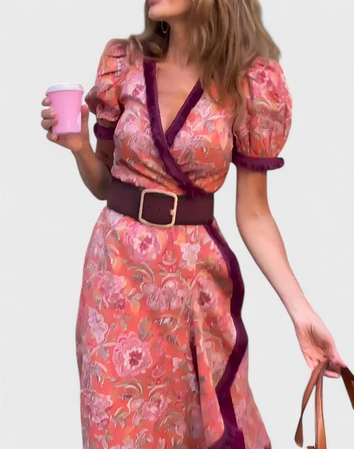 Pink Sydney™ elegant maxi dress by Emma & Rose Cape Town, flowing design with a stylish, sophisticated look.