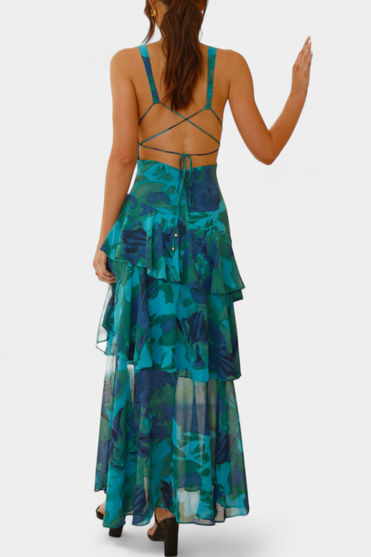 Purple Zaryssah™ elegant dress by Emma & Rose Cape Town, featuring a flowing design and stylish fit.
