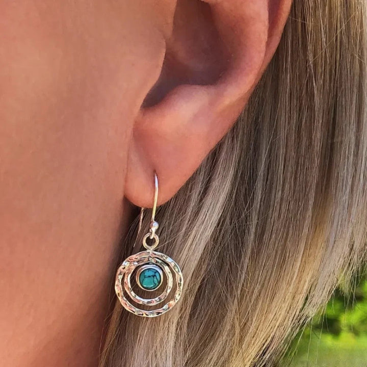 Gold Chantelle Boho Saturn earrings from Emma & Rose Cape Town featuring celestial-inspired round design and delicate gold finish.