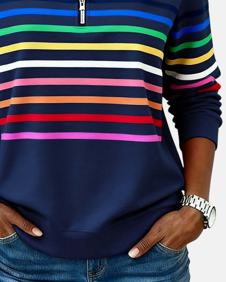 Vera™  |  Comfortable Striped Jumper