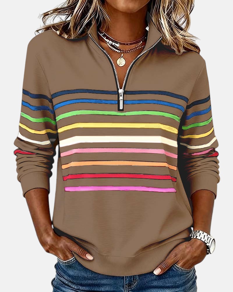 Vera™  |  Comfortable Striped Jumper