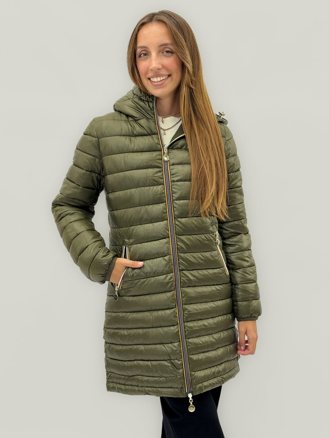 Emma & Rose Cape Town Carien™ reversible double face coat, black reversible double-sided jacket with stylish design.