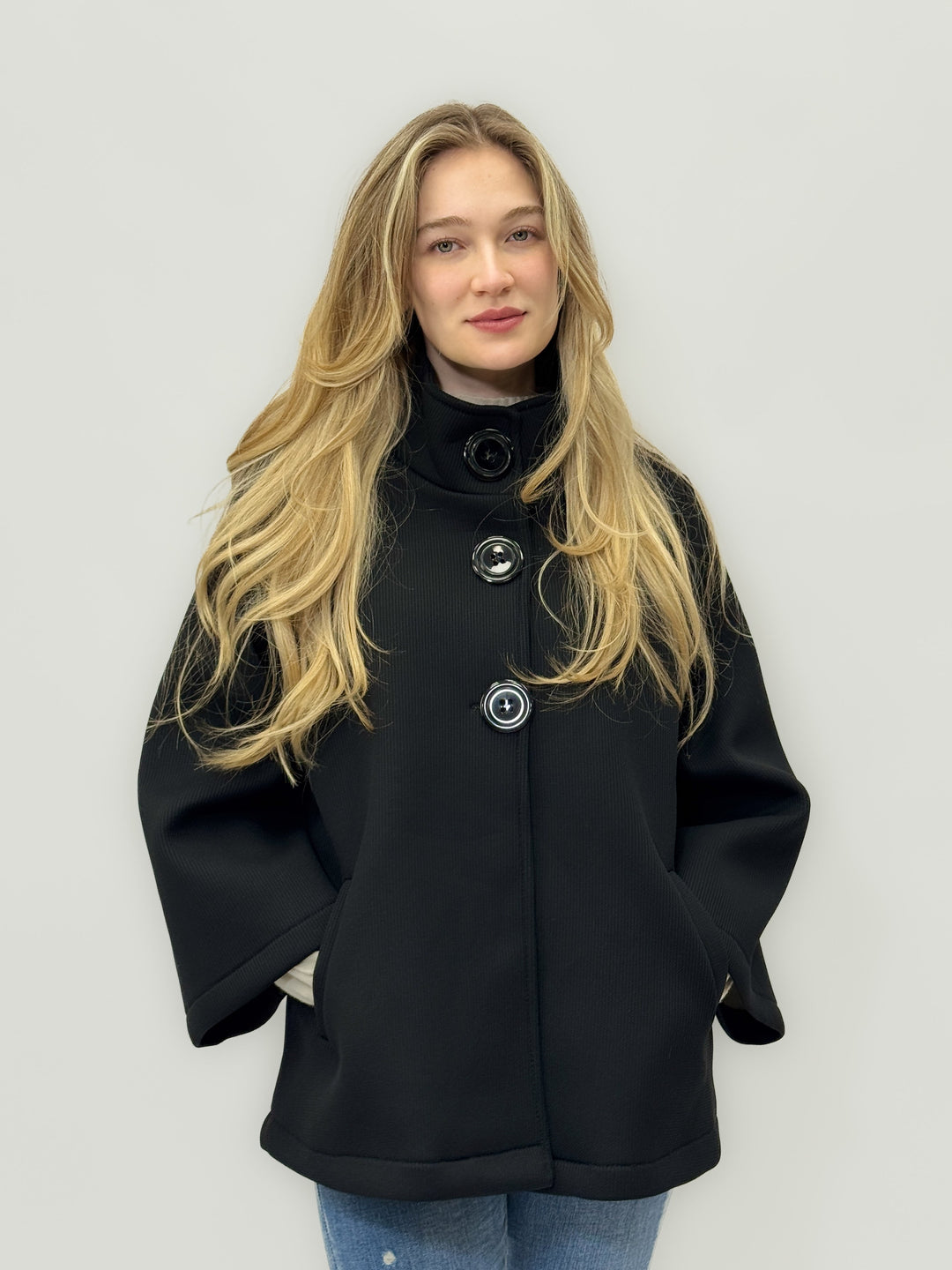 Pink Neoprene™ Refined Jacket by Emma & Rose Cape Town, stylish women’s outerwear with a sleek, modern design.
