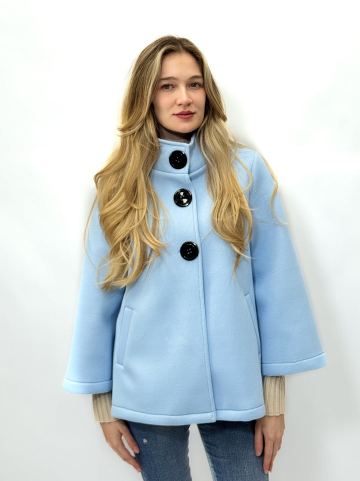 Pink Neoprene™ Refined Jacket by Emma & Rose Cape Town, stylish women's outerwear with a sleek, fitted design.