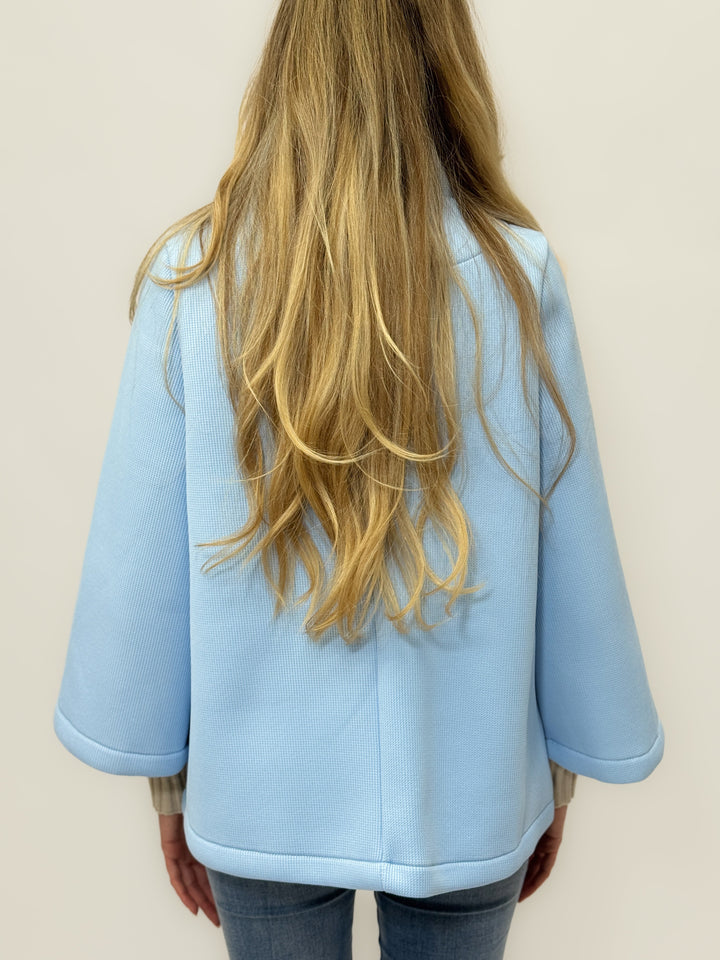 Pink Neoprene™ Refined Jacket by Emma & Rose Cape Town, stylish lightweight blazer with a sleek fit and modern design.